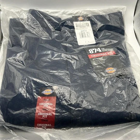 Dickies Men's Original 874 Work Pant, Navy, 30W x 30L NWT - Picture 3 of 4